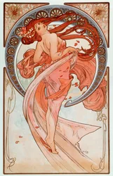 La Danse Lithographs Series by Alphonse Mucha, 1898